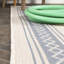 Tapis intérieur / extérieur crème / bleu Clarktown-69807785