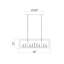 Lustre rectangulaire 9 lumières pour îlot de cuisine-728283366