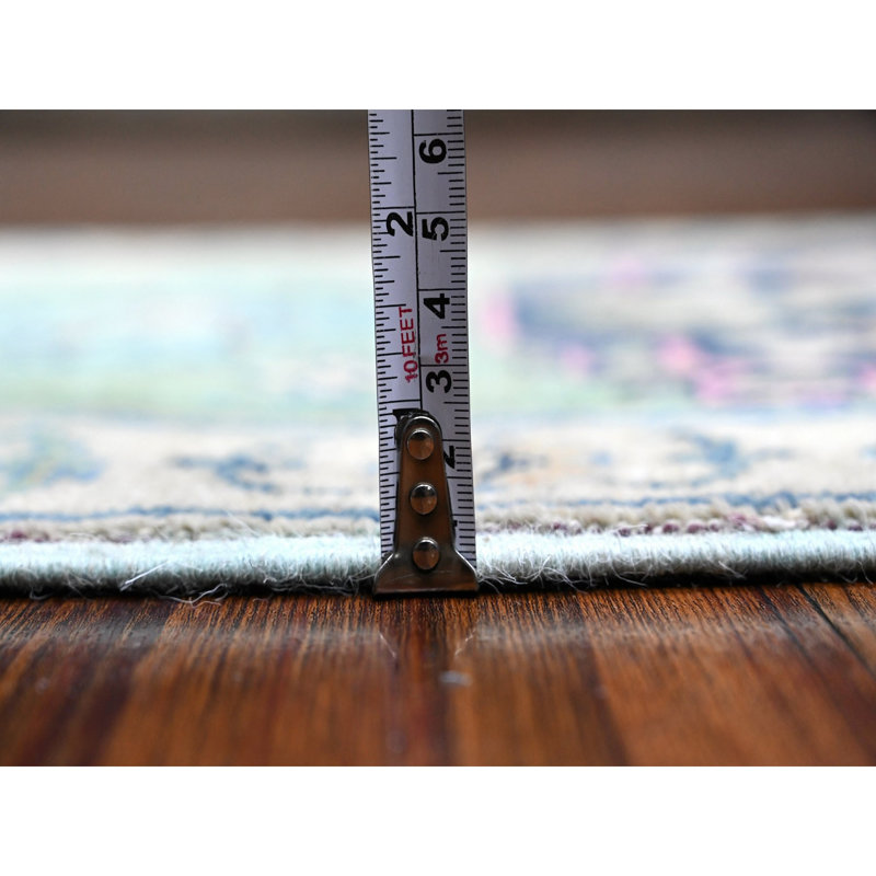 Tapis oriental en laine naturelle Kazak Fusion 1 pi 10 po x 2 pi 10 po 