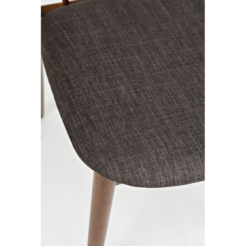 Chaise avec accoudoirs gris / brun Guimond