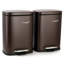 Steel Step On Kitchen Trash Can - 13 Gallons