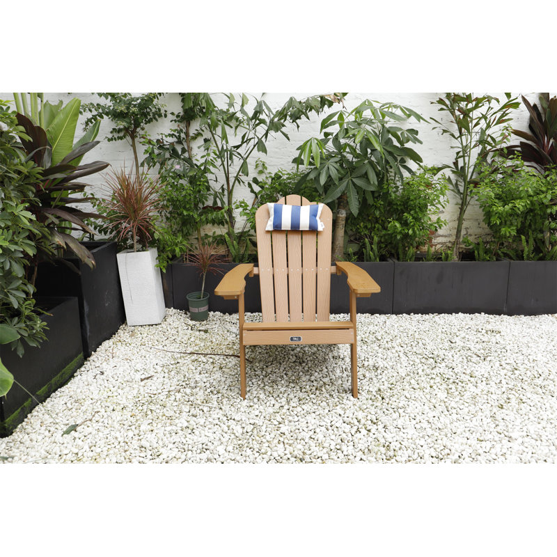 Ena Outdoor Adirondack Chair, Dark Brown