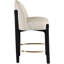 Tabouret de comptoir rembourré en tissu Maud-121555375