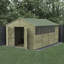 Beckwood 8 ft. W x 10 ft. 6 in. D Solid Wood Apex Garden Shed