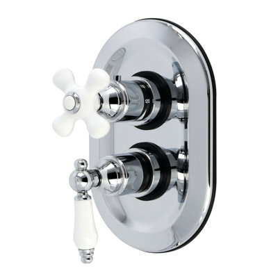 Ensemble robinet thermostatique et garniture de douche Kingston Brass Restoration - Robinet inclus