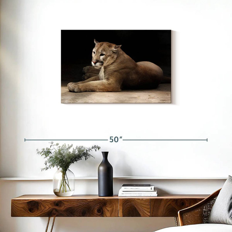 Brampt Lounging Puma, 20" H x 30" W