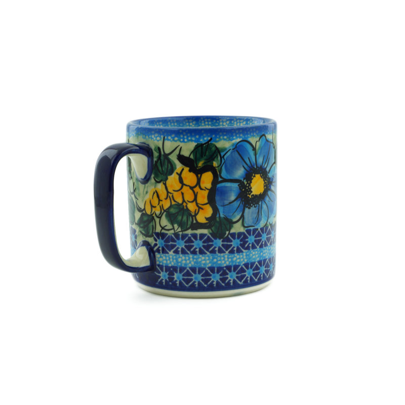 Tasse à café maïs dans le bleu