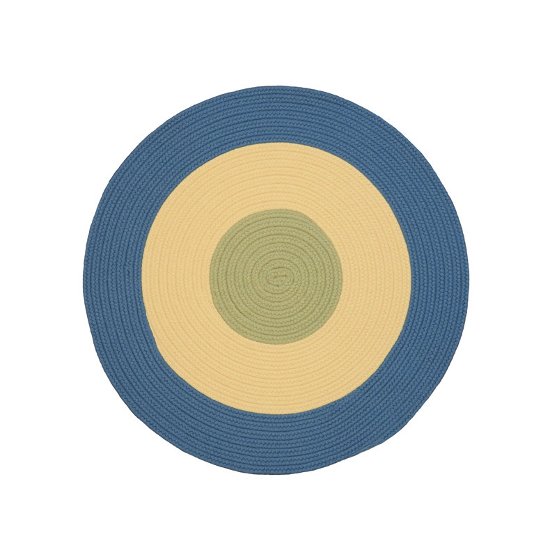 Tapis rond intérieur / extérieur tressé Melbourne, Rond 9 pi