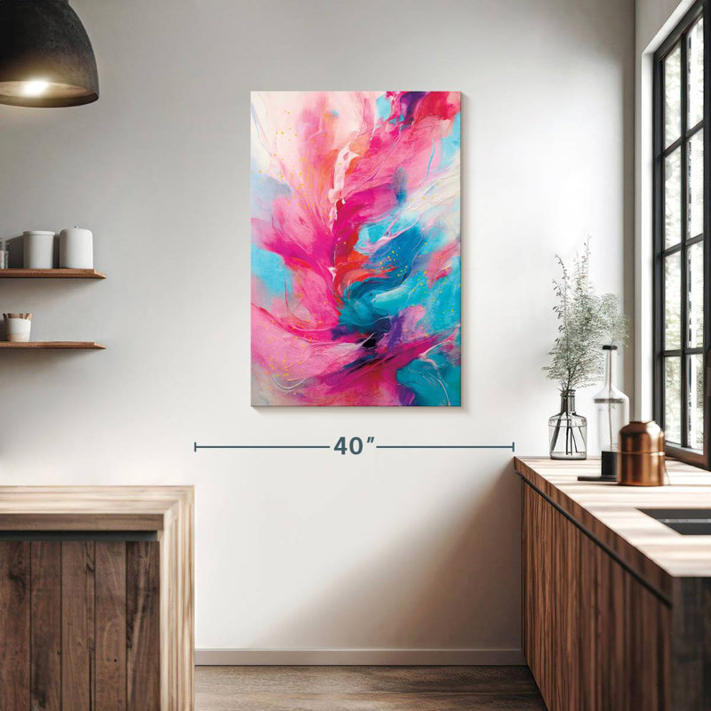 Avery Abstract Color Surge, 39" H x 26" W