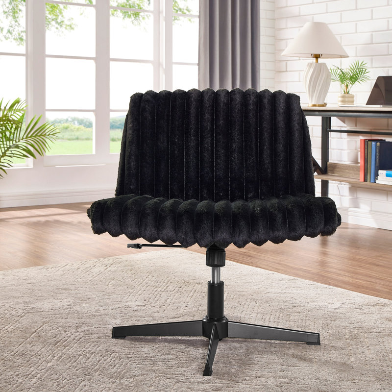 Chaise de coiffeuse Blynn, Noir