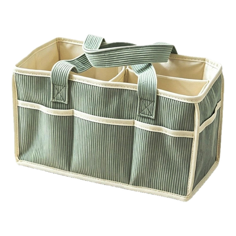 Pochette de poitrine en tissu, sac grande capacité, sac de rangement multifonctionnel, sac fourre-tout compartimenté portatif