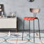 Lara Upholstered Stool with Metal Frame