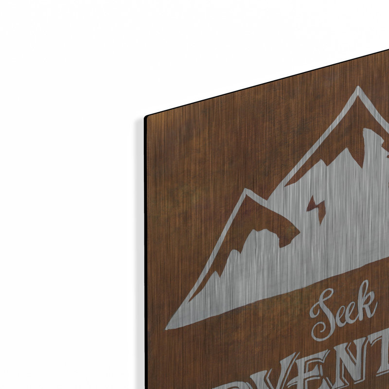 «Seek Adventure» par Britt Hallowell, H 12 po x l 12 po