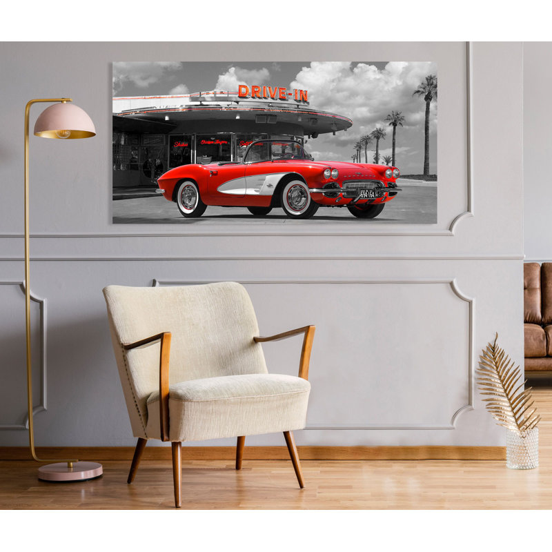 Historical Diner - Wrapped Canvas Print, 60cm H x 120cm W