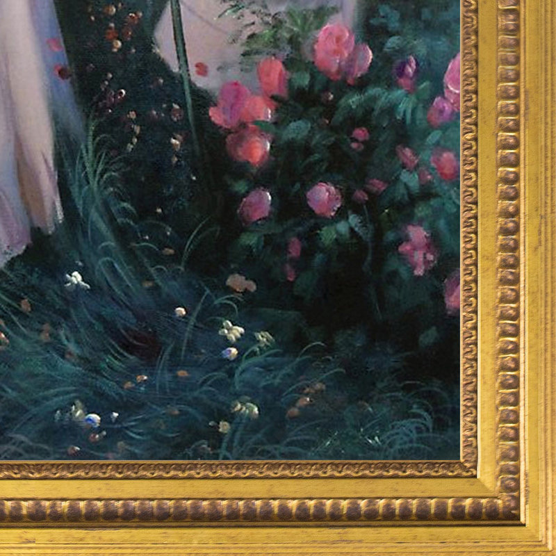 « Carnation Lily Rose » par John Singer Sargent, reproduction d’art sur toile encadrée, Cadre doré reine de Versailles