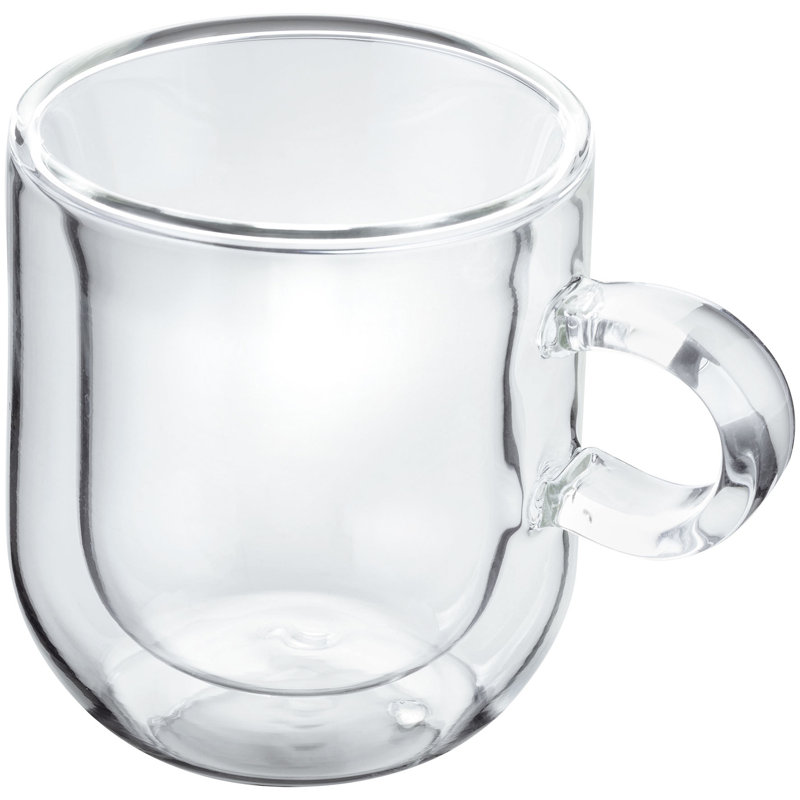 Judge, Duo - Double Walled Glass Espresso Cups with Handle