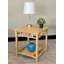 Zen End Table with Bottom Shelf