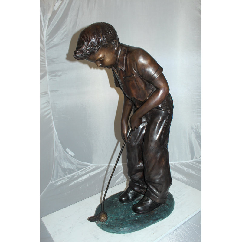 Statue de golf Hillis Boy Plays