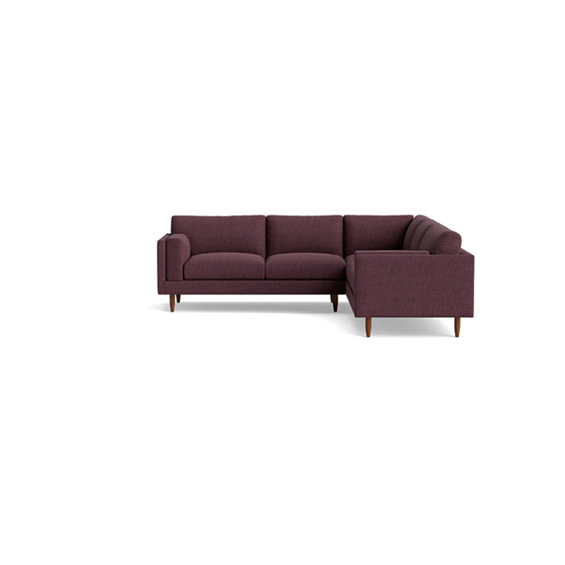 Skinny Fat Sectional, Right Hand Facing, Performance Weave - Aubergine