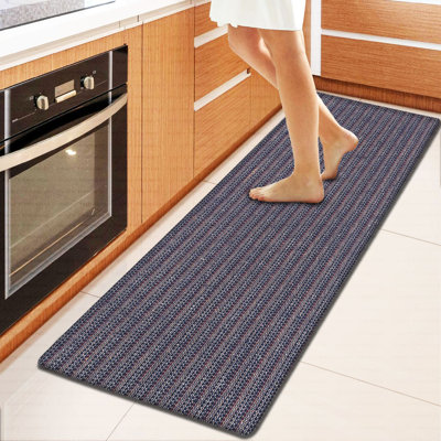 Geometric Water Resistant Anti-Fatigue Non-Skid Kitchen Mat