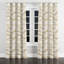 Rideaux modernes pour chambre à coucher - Rideau à œillets rayé beige à vagues - 1 panneau-1112602046-1112602043