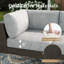  8-Piece Wicker Rattan Patio Furniture Set, Deep Seating Outdoor Modular Sectional Sofa Conversation Set with Thick Cushions for Lawn, Garden-1624552008