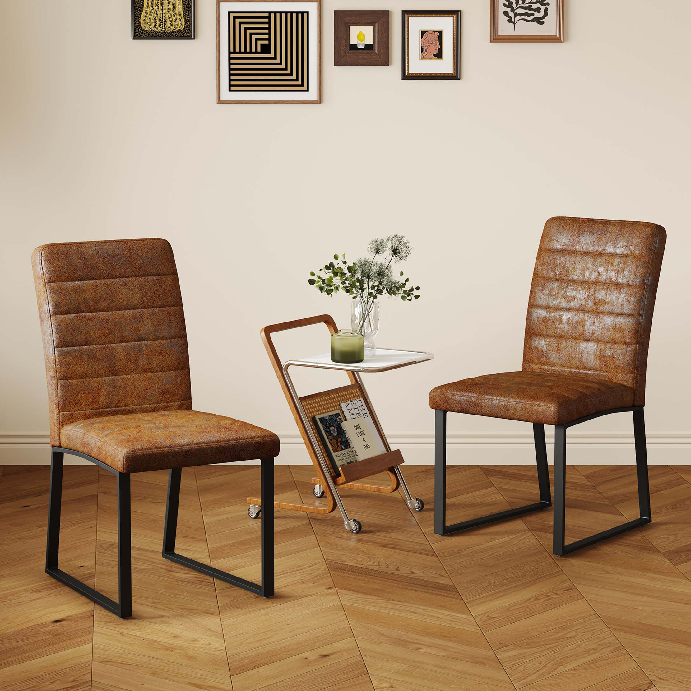 Latitude Run® 2-Pack - Premium PU Office/Dining Chairs With High ...