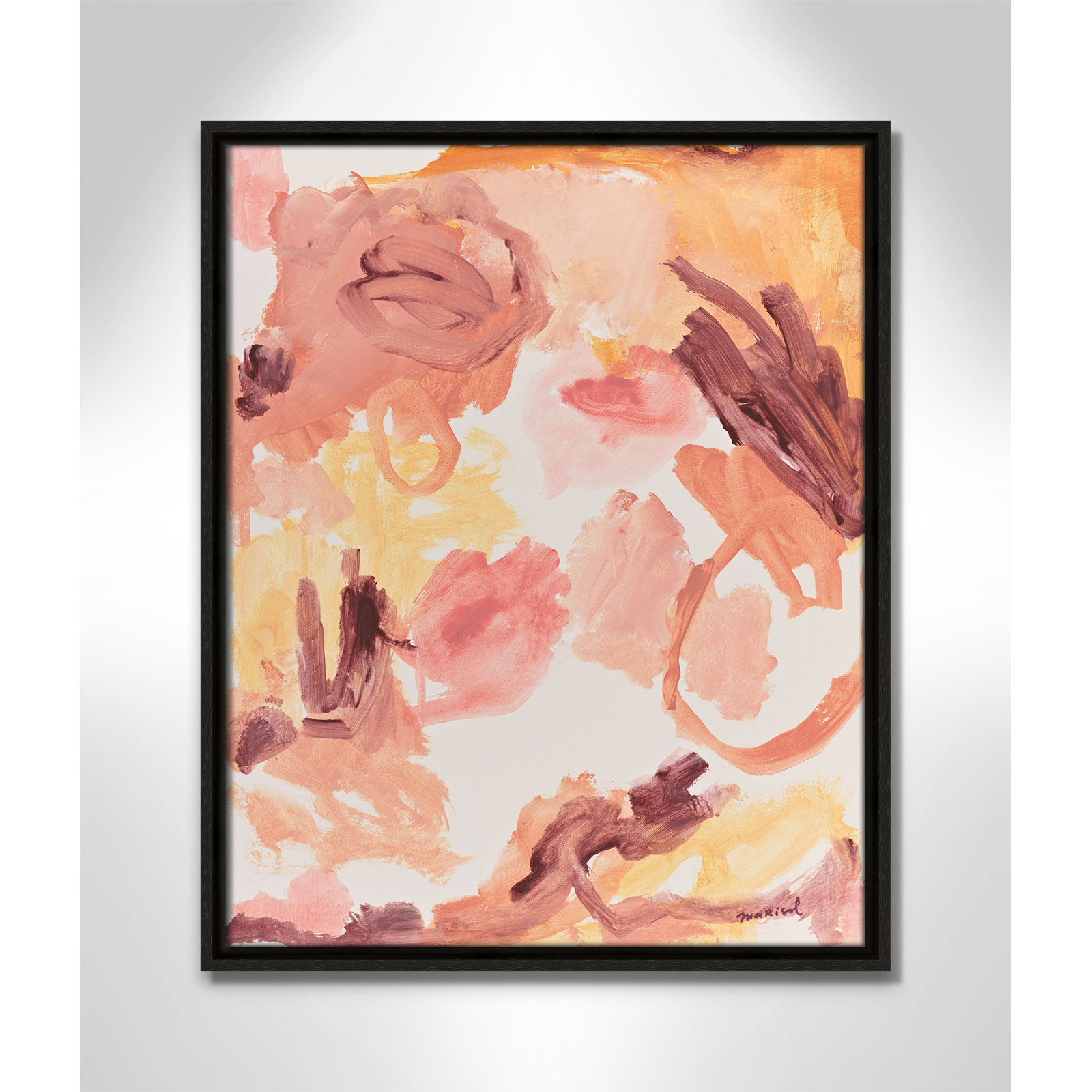 Living In A Dream Print by Marisol Evora, 17.5'' W x 21.5'' H, Espresso Floater