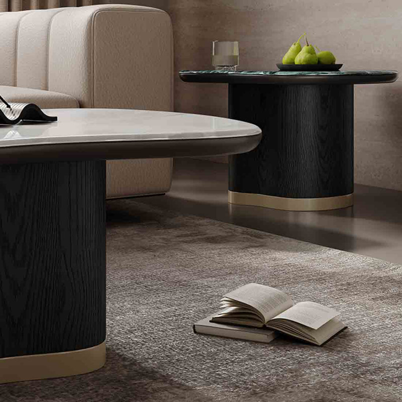 Irregular Microcrystalline Stone Coffee Table