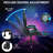  Ergonomic Gaming Chair with Speakers RGB LED Lights and Massage-1861992261