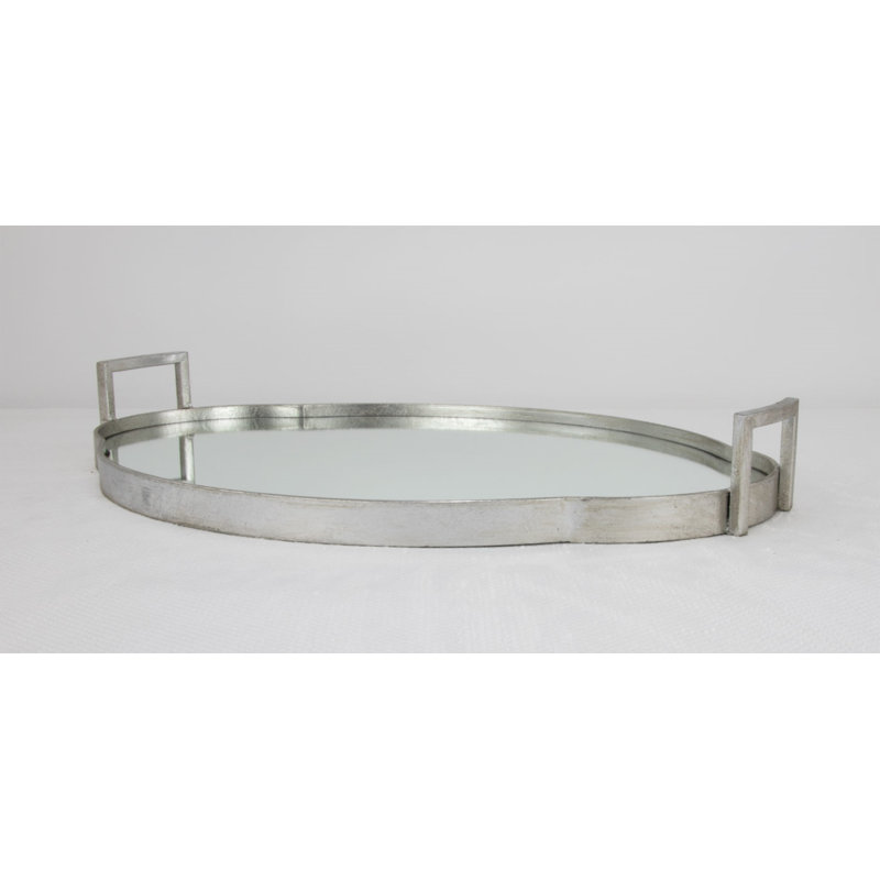 Summer Decorative Tray, Silver