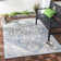 Glass Looped Cream/Blue Indoor/Outdoor Rug