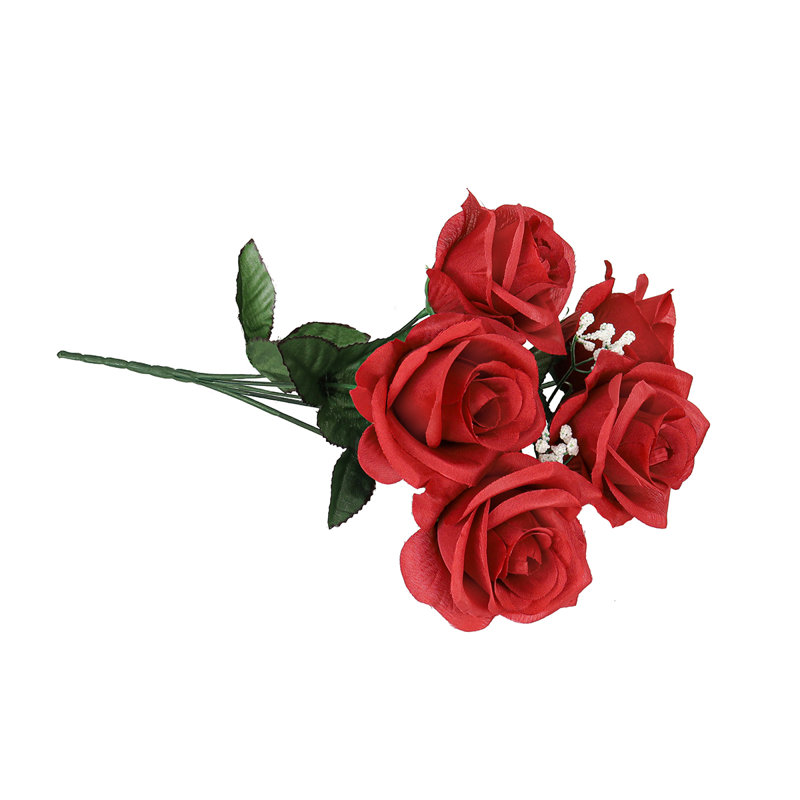 Rosier artificiel ouvert, Rouge