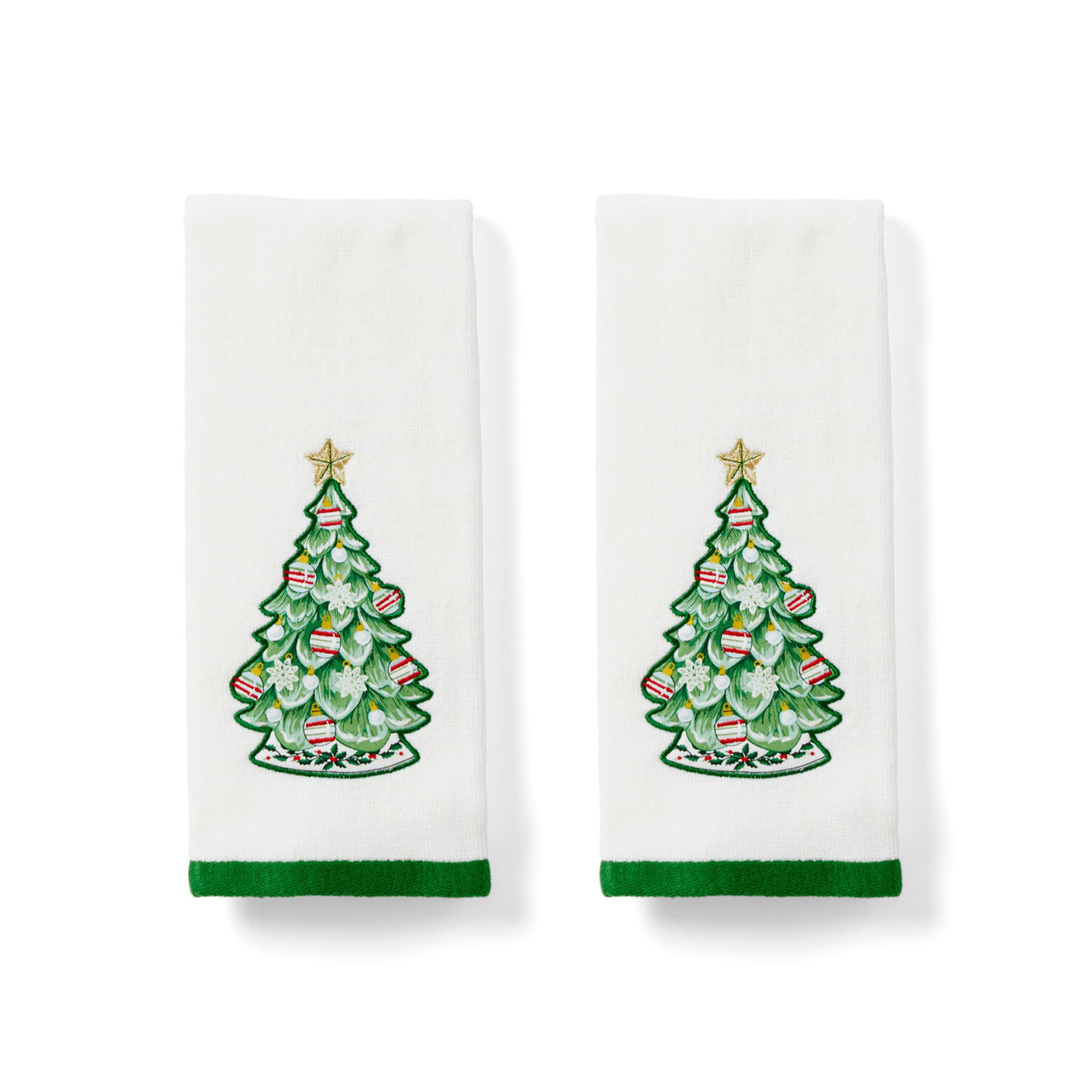 Advent Tree Kitchen Towels, Set of 2