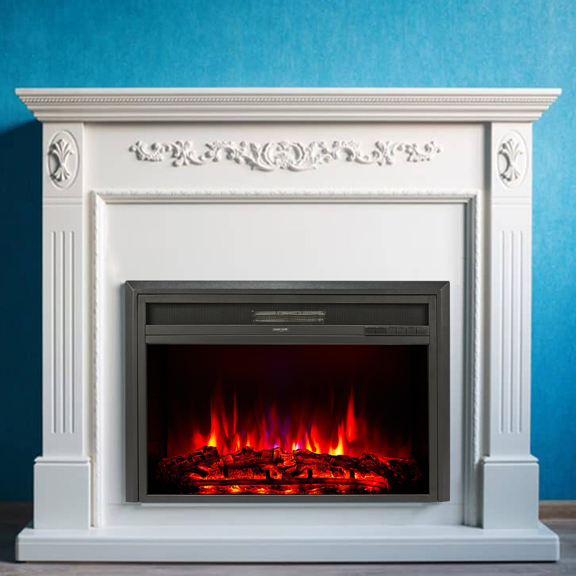 Symple Stuff Roswell 31.9'' W Electric Fireplace Insert u0026 Reviews | Wayfair