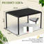 13 pi. L 10 pi. D Pergola en aluminium avec toit à persiennes réglable