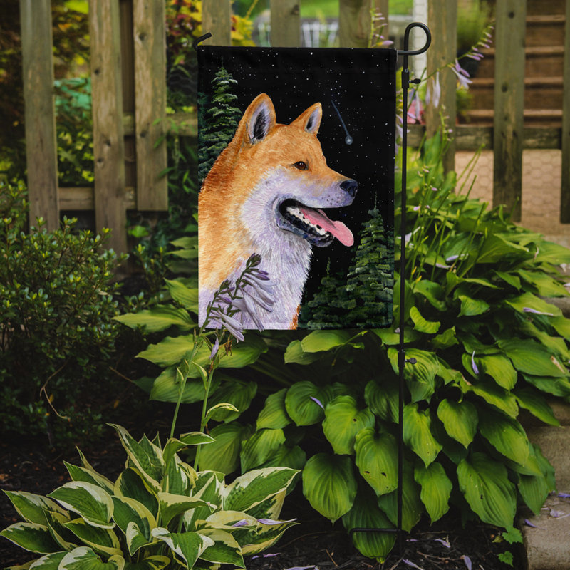 Drapeau de jardin 2 côtés shiba shiba