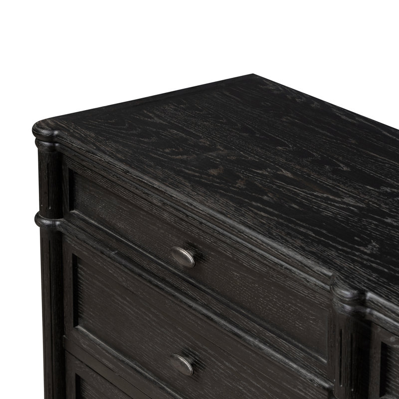 Toulouse 9 - Drawer Dresser, Distressed Black