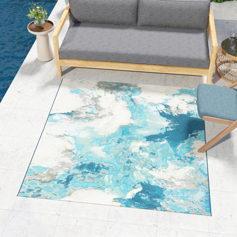 Keazia Indoor/Outdoor Area Rug, Square 10'