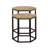 Zaelek 2-piece Hexagonal Nesting Tables Natural and Black