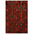Colchique Collection Digital Print Cotton-Polyester Green Red Floral Rug-527655647