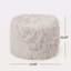 Pouf rond en fausse fourrure 5 pieds