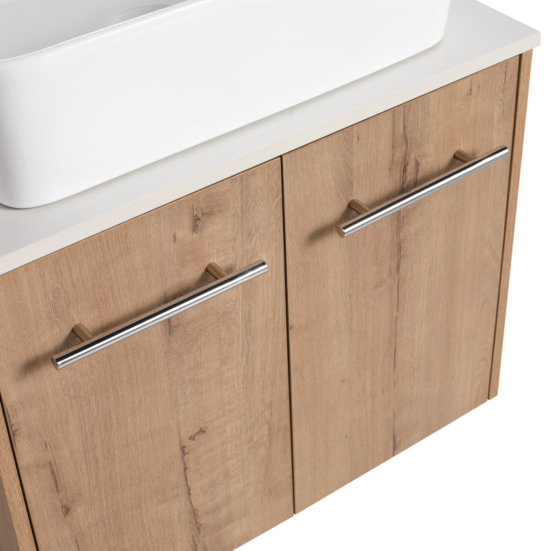 Criselle 23.63'' Single Bathroom Vanity with Ceramic Top