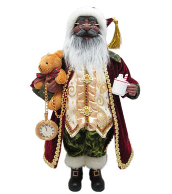 Figurine de père Noël chocolat chaud
