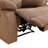 Monarch Chocolate Brown Pineapple Velvet Manual Reclining Loveseat With Storage Console And Cup Holders-941618446