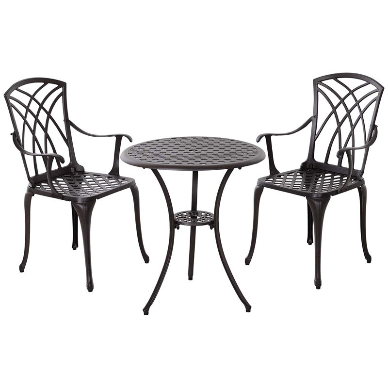 Tesha 2 - Person Patio Dining Set with Round Table