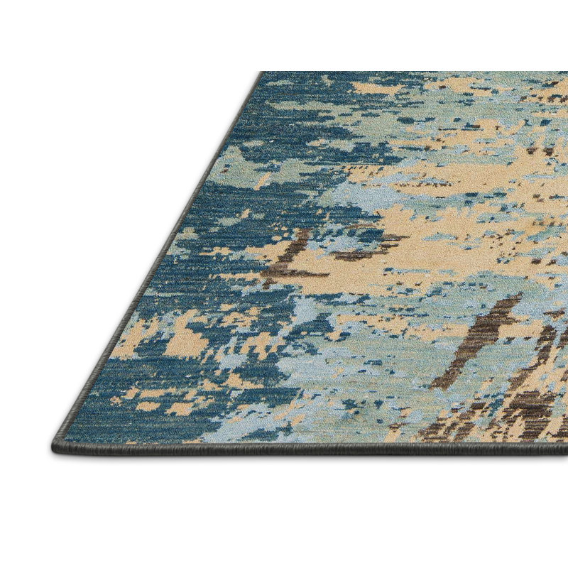 Abstract Indoor Rug, Rectangle 7' x 10'