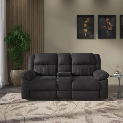 Causeuse inclinable noire