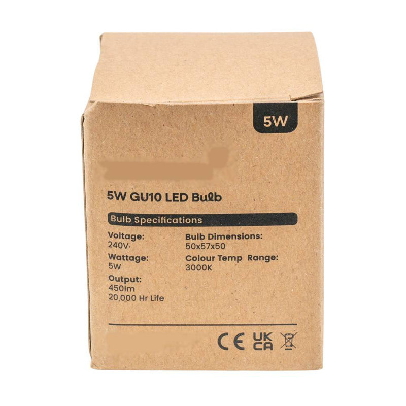 60W GU10 Dimmable LED Light Bulb