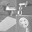 Tête de douche à pluie mince 12 po avec douchette à main Topcraft-104659654